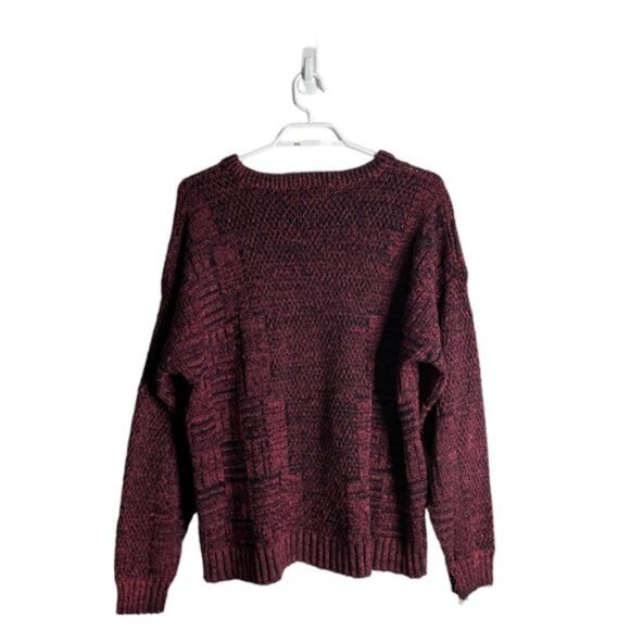 John Ashford Pink Vintage Marled Knit Crewneck Sweater - Picture 8 of 9